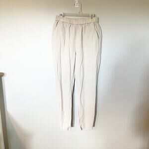 Vetta The Essential Pant Linen/Tencel 
Elastic Waist Cropped Pull-On xs